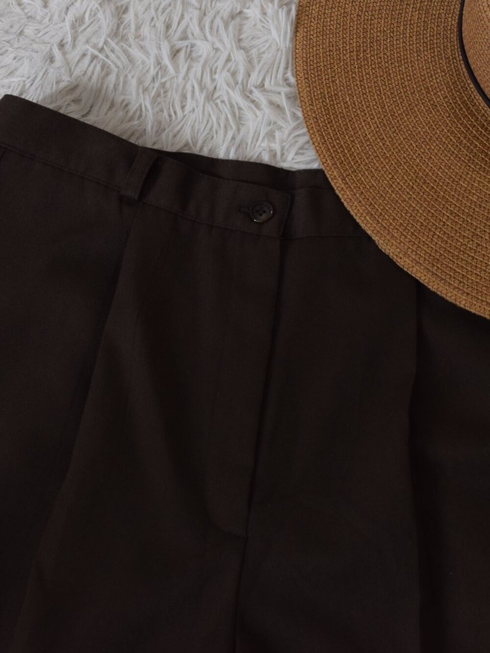 Vintage '90s Pleated Rayon/Poly‎ Pants by Briggs New York size 16 | 33 waist